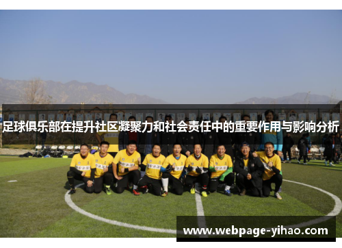 足球俱乐部在提升社区凝聚力和社会责任中的重要作用与影响分析
