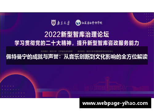 佩特曼宁的成就与声誉：从音乐创新到文化影响的全方位解读