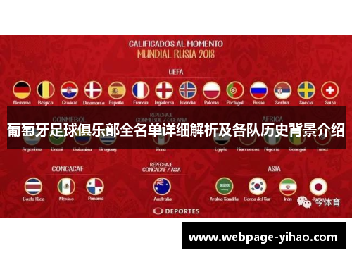 葡萄牙足球俱乐部全名单详细解析及各队历史背景介绍 葡萄牙足球俱乐部全名单详细解析及各队历史背景介绍