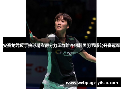 安赛龙凭反手抽球精彩得分力压群雄夺得韩国羽毛球公开赛冠军